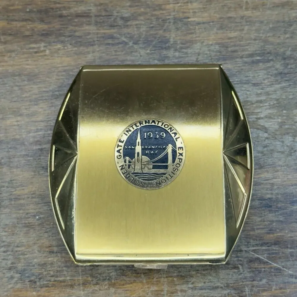 Vintage 1939 Golden Gate International Exposition Compact San Francisco